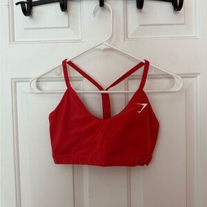Gymshark Red Racerback Sports Bra